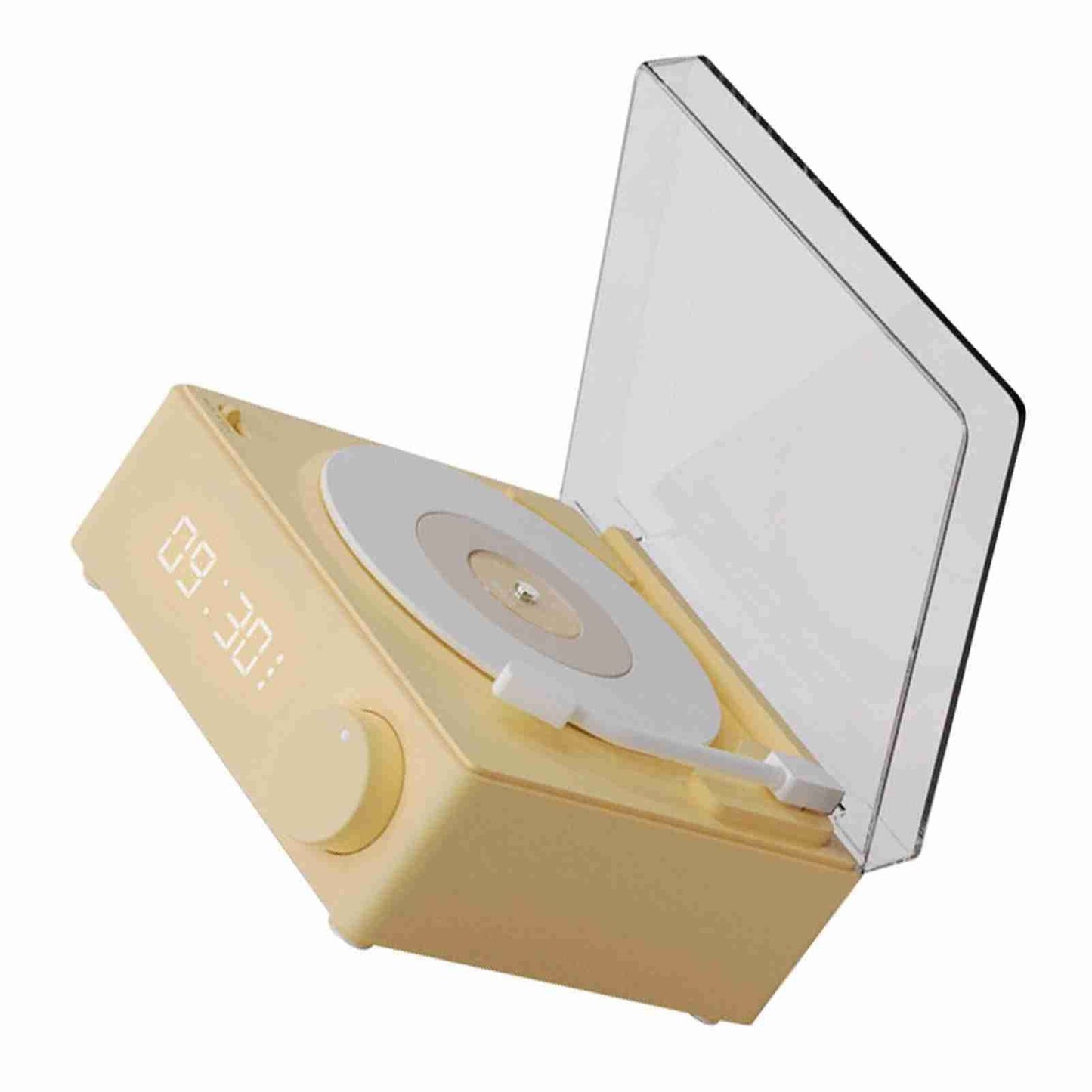Record Player Style Bluetooth Speaker Phonograph Style Retro Bluetooth Speaker Yellow Cute Look Gift for Girls Good Bass