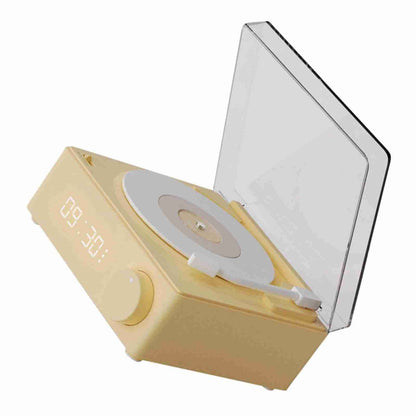 Record Player Style Bluetooth Speaker Phonograph Style Retro Bluetooth Speaker Yellow Cute Look Gift for Girls Good Bass