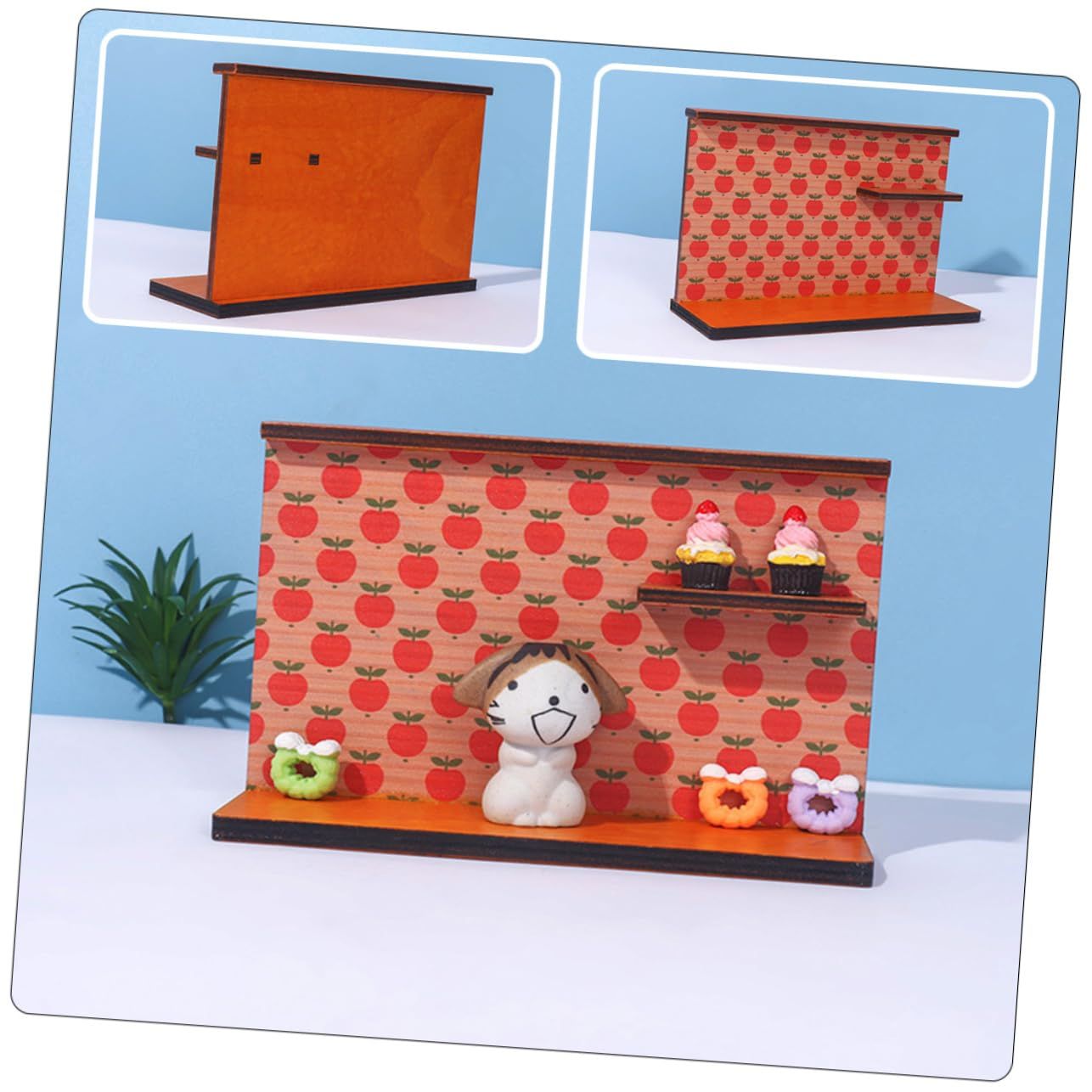Model Toy Tiny Figurine Shelf Dollhouse Stuff 1 12 Scale Furniture Dollhouse Background Small Dollhouse Furniture