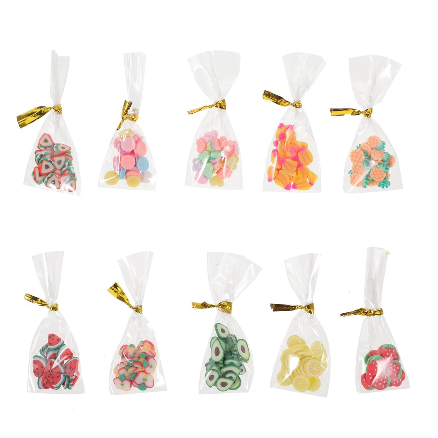 10pcs Dollhouse Fruit Slice Doll House Kitchen Decor Packaged Food Prop Miniature Dollhouse Food Dessert Toy for Mini House Photo