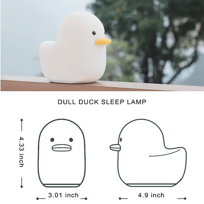 Silicone Duck Night Light & Camping Light, Kids Nursery Bedside Night Lamp with Touch Sensor Easy ，Children's Room, Gatherings