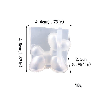Balloon Dog Silicone Mold, 2PCS 3D Balloon Dog Resin Molds, Cute Dog Puppy Silicone Mold for Handmade Decoration