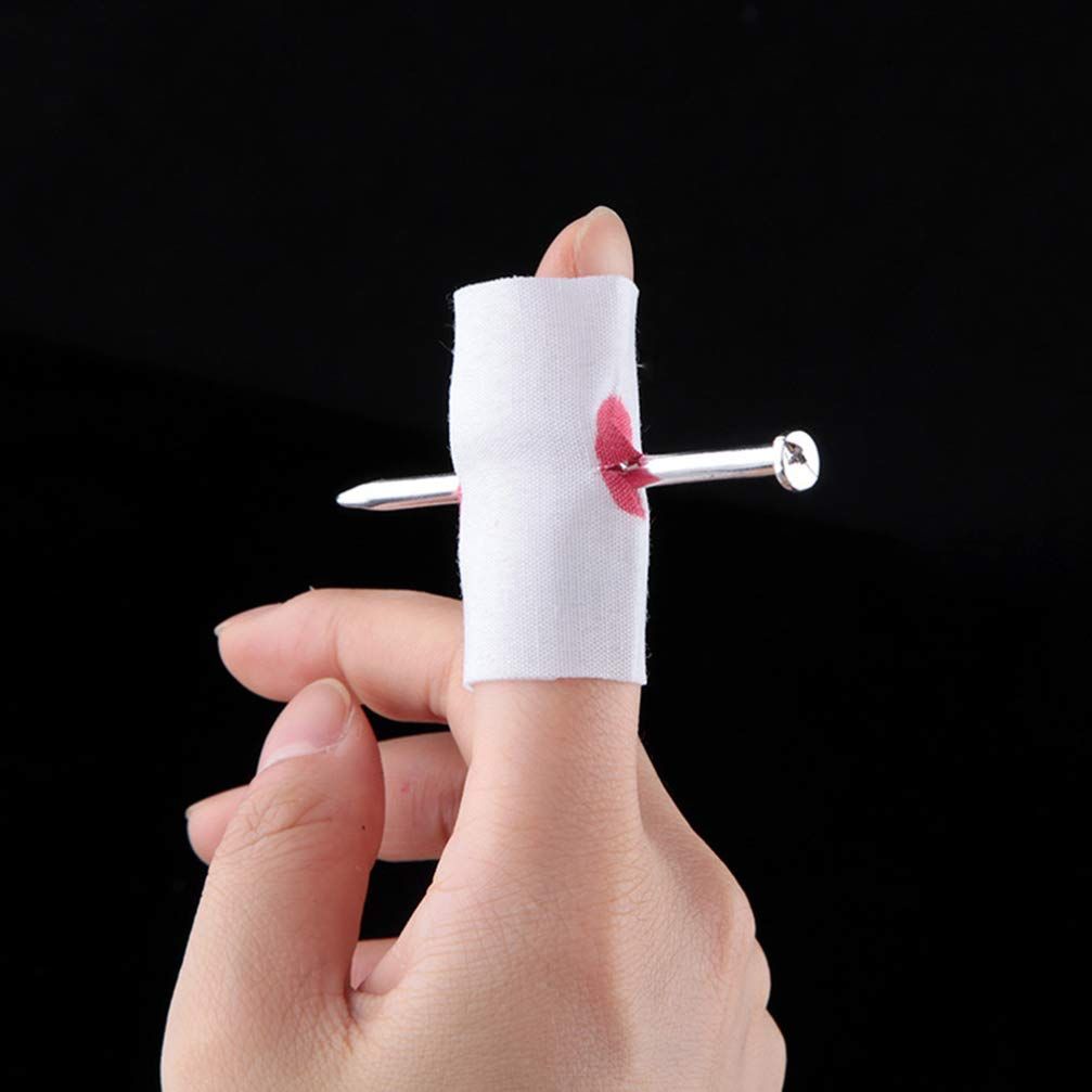 Scary Prank Toys Funny Prank Prop Horrific Toys, Prank Toys Fake Nail Through Finger Trick for April Fool Carnival Kids Party