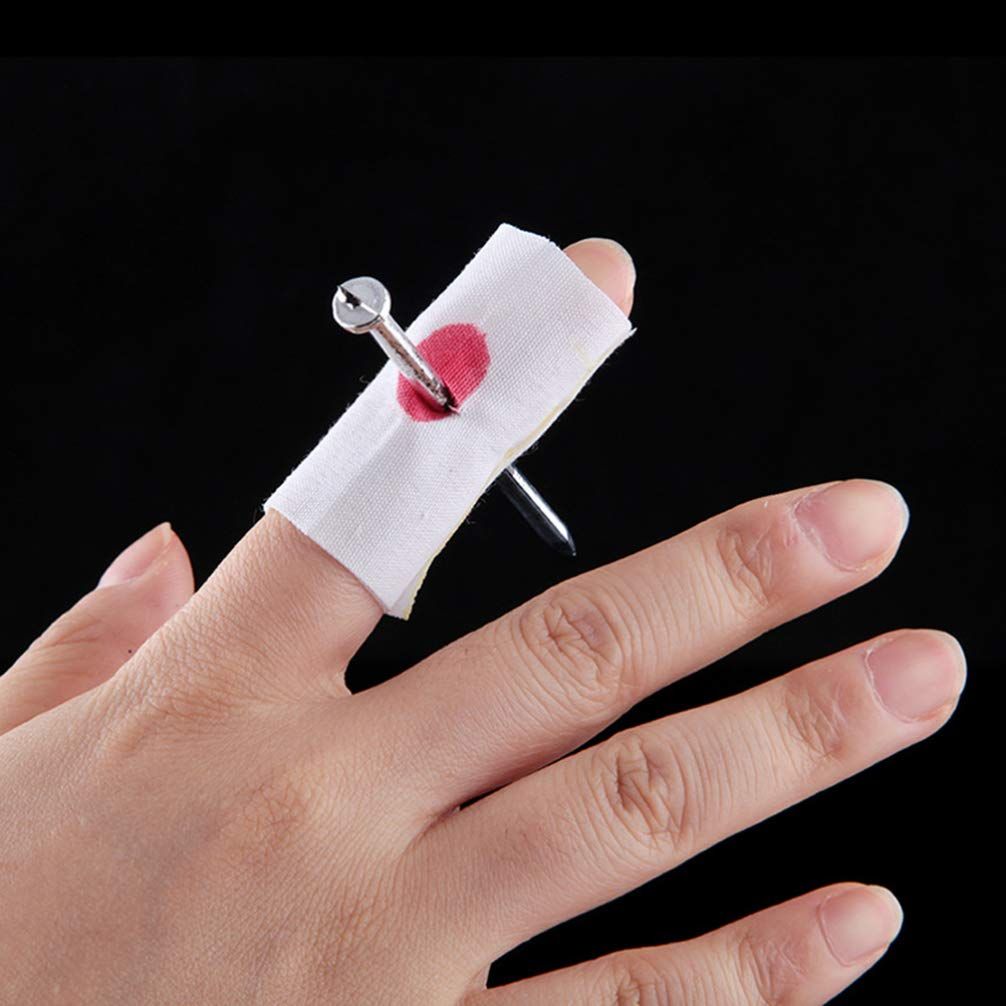 Scary Prank Toys Funny Prank Prop Horrific Toys, Prank Toys Fake Nail Through Finger Trick for April Fool Carnival Kids Party