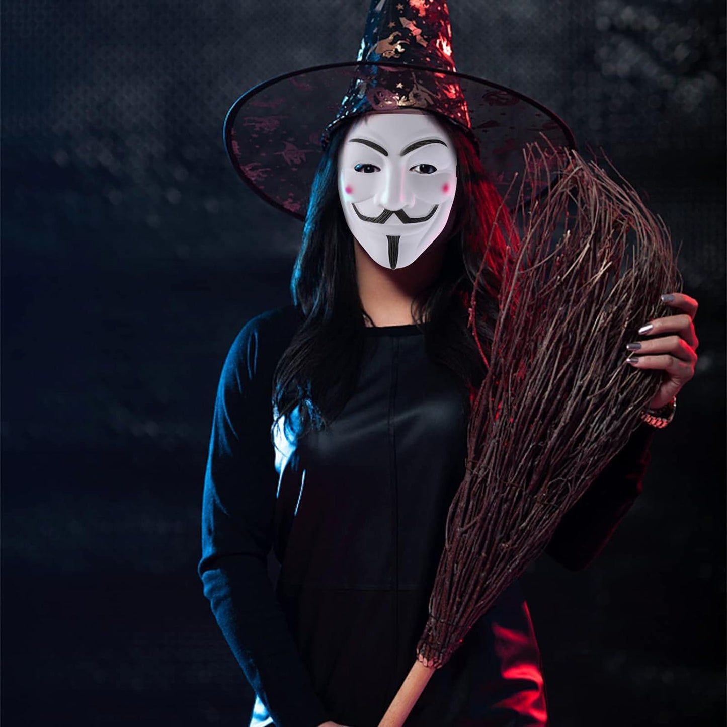 Hacker Mask for Kids Anonymous Mask  Hacker mask for Halloween Costume Cosplay Party Masks Party Costume