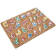 1 Set Wooden Arabic Alphabet Puzzle Childrens Montessori Preschool Education Hand Grip Puzzle Game for Kids Wooden Toys