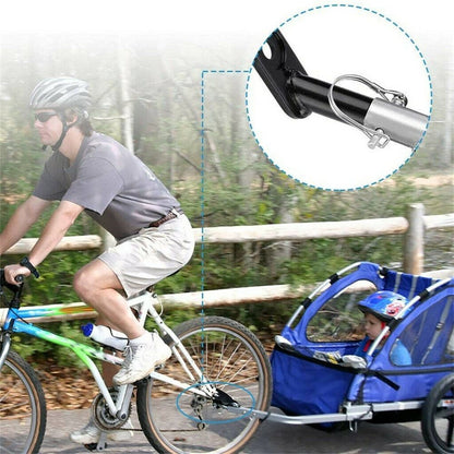 Bicycle Trailer Coupler Hitch Black Universal Cycling Adapter Accessories Rear Replacement Axle Hitch Attachment for Child Pet