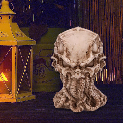 Skull Statue, Myths Legends Sea God Collectible Figurine, 6 Inches Tall Nemesis Now Skull Figurine Ornament,Natural
