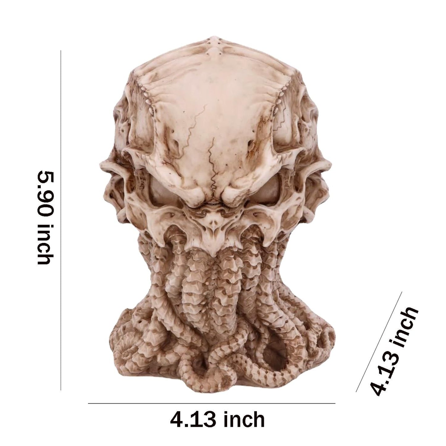 Skull Statue, Myths Legends Sea God Collectible Figurine, 6 Inches Tall Nemesis Now Skull Figurine Ornament,Natural