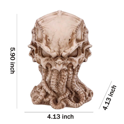 Skull Statue, Myths Legends Sea God Collectible Figurine, 6 Inches Tall Nemesis Now Skull Figurine Ornament,Natural