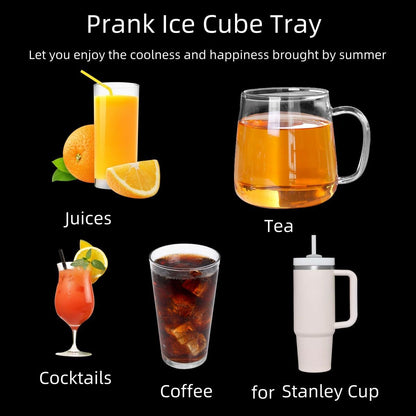 1 Pcs RED Silicone Prank Ice Cube Mold Tray for Ice Chilling Whiskey Cocktails Make Ice Blocks Funny Ice Coffee Cubes