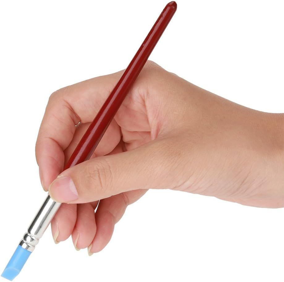 5 Pcs Clay Color Sculpting Shapers – Flexible Rubber Tip Shaping Pen Wipe Out Painting Brushes Carving Tools