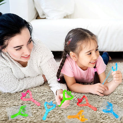 5pcs Toy Mini Rubber Finger Flying Poop Game Tricky Stretchy Toy for Kids and Adult, Stress Relief Joke Prank Squishy Gift Party
