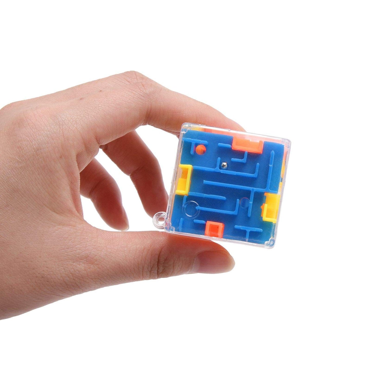 3D Cube Maze Puzzle, 3 Pack Maze Puzzle Box Mind Puzzles Leisure Toys for Adults(Blue Yellow Orange) 3pcs