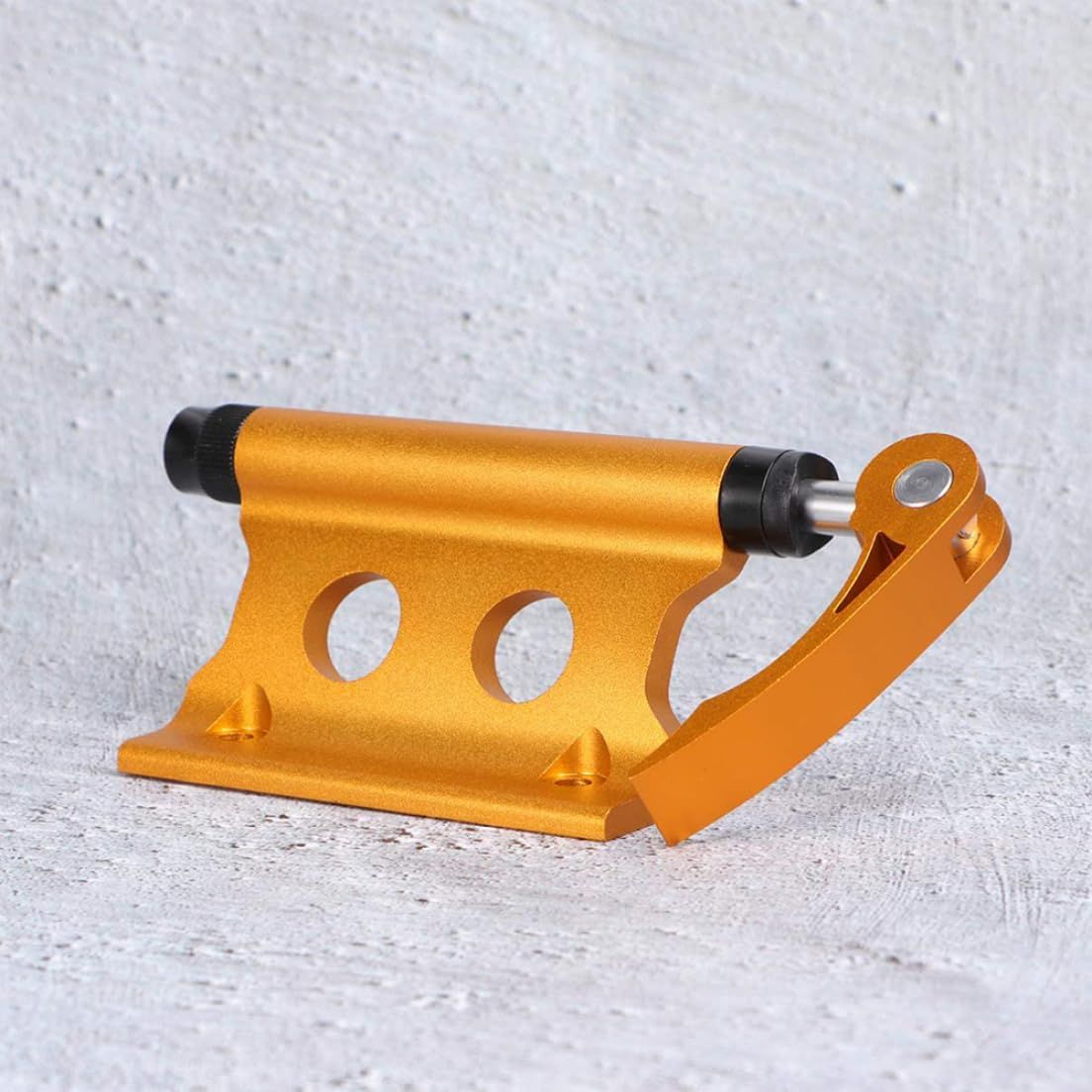 Bike Block Fork Mount w/Quick-Release Lever, Aluminum Alloy Bicycle Front Fork Fixed Clip Luggage Rack for Truck  (Yellow)