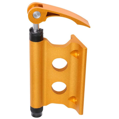 Bike Block Fork Mount w/Quick-Release Lever, Aluminum Alloy Bicycle Front Fork Fixed Clip Luggage Rack for Truck  (Yellow)