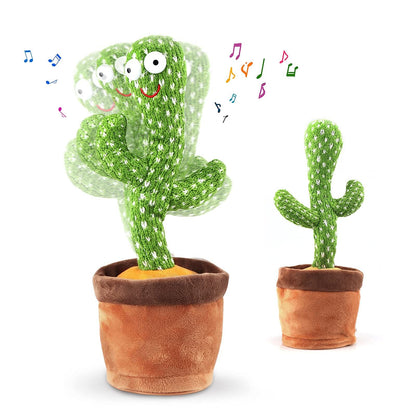 Dancing Cactus Talking Toy,Wriggle Singing Mimicking Cactus,Repeat What You Say,Sing,Dance,Recording