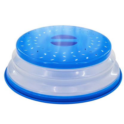 Microwave Splatter Guard Cover - Collapsible Lid for Food Protection and Easy Storage - BPA-Free, Dishwasher Safe