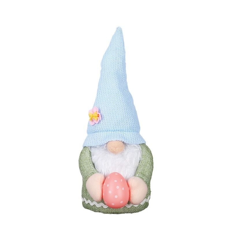 2 pcs Easter Bunny Gnome with Easter Egg - Handmade Gnome Faceless Plush Doll, Gift for Girl Room Decor and Indoor Spring Decor