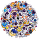 Cartoon astronaut stickers for boys, teenagers, and girls | 83 pieces | Fashionable vinyl waterproof stickers for laptops and tablets