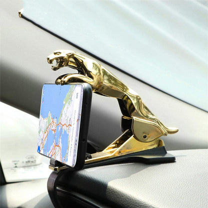 Car Phone Holder Leopard-Shaped Mobile Phone Holder Car Phone Mount Car Dashboard Clip Car Phone Holder