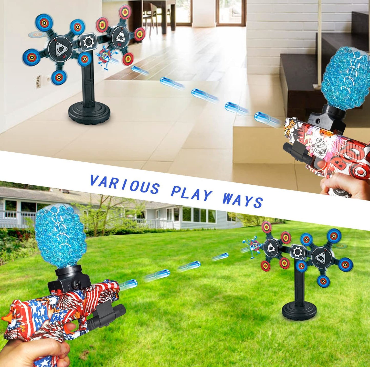 Electronic Rotating Moving Target Auto Reset Digital Targets for Toy Gifts for Kids Boys Girls Age