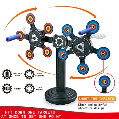 Electronic Rotating Moving Target Auto Reset Digital Targets for Toy Gifts for Kids Boys Girls Age