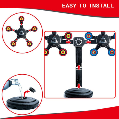 Electronic Rotating Moving Target Auto Reset Digital Targets for Toy Gifts for Kids Boys Girls Age