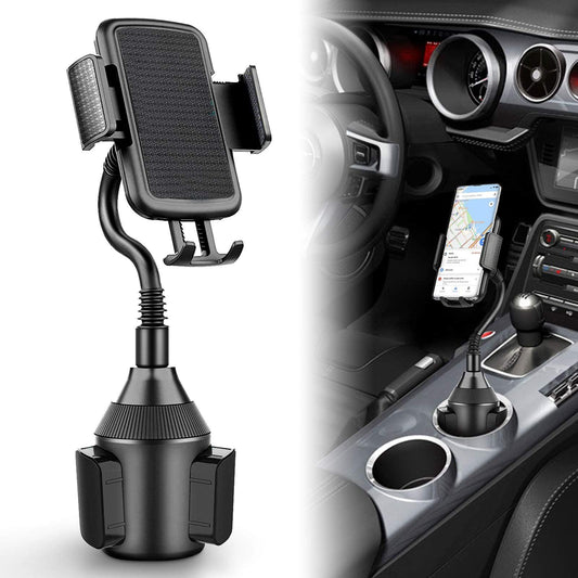 Car Cup Holder Phone Mount, No Shake Cup Phone Holder for Car, Phone Cup Holder Mount Compatible with Most Phones