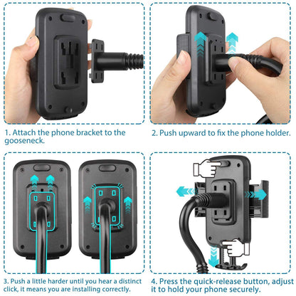 Car Cup Holder Phone Mount, No Shake Cup Phone Holder for Car, Phone Cup Holder Mount Compatible with Most Phones
