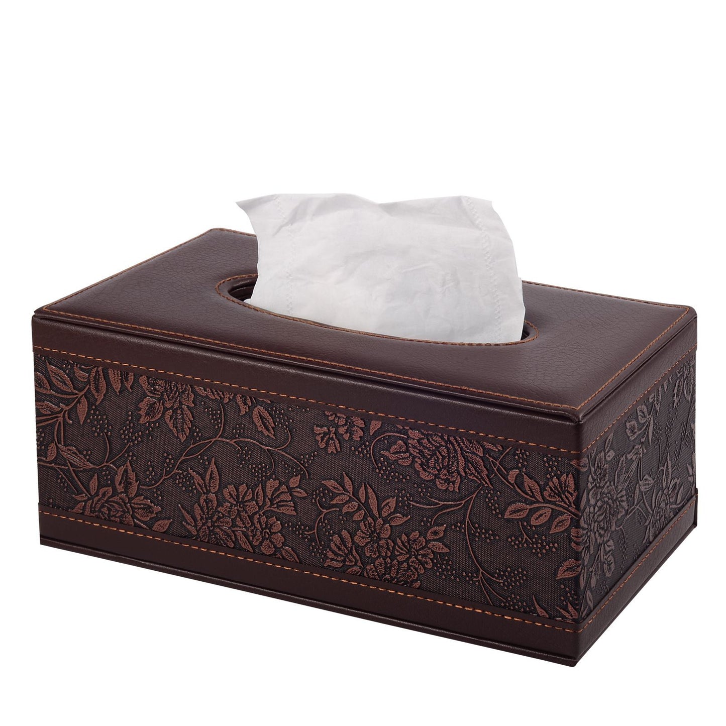 Fashionable leather living room, household paper box, business hotel KTV dining table, leather tissue box