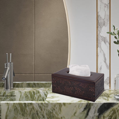 Fashionable leather living room, household paper box, business hotel KTV dining table, leather tissue box