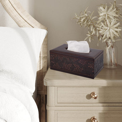 Fashionable leather living room, household paper box, business hotel KTV dining table, leather tissue box