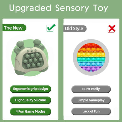 Fast Push Game  Toys Pop Game Handheld Bubble Game Light-up Pop Toy for Boys, Girls and Adults Birthday Gift