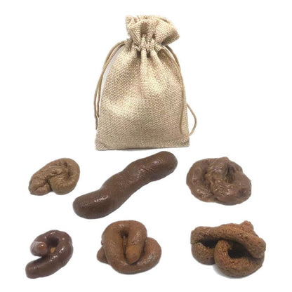 6Pieces Fake Realistic Fake Turd Prank Lifelike Poo Toy Gags and Practical Joke Toys for April Fools' Day Prank Party Supplies