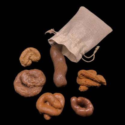 6Pieces Fake Realistic Fake Turd Prank Lifelike Poo Toy Gags and Practical Joke Toys for April Fools' Day Prank Party Supplies