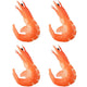 4pcs Desktop Decor Table Top Decor Fake Food Model Realistic Food Model Toys Birthday Decoration for Girl Shrimp Toy Simulated