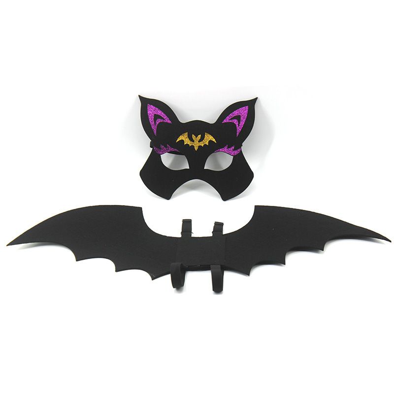2-piece Bat Wings With Mask Cosplay Performance Decoration Props, Suitable For Children 0-5 Years Old