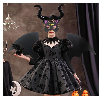 2-piece Bat Wings With Mask Cosplay Performance Decoration Props, Suitable For Children 0-5 Years Old