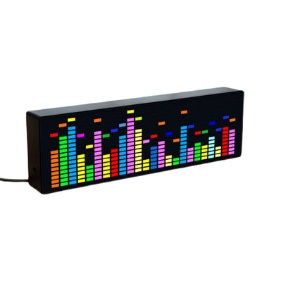 Clock Color LED Music Spectrum Music Audio Spectrum Indicator VU Meter VFD Audio Atmosphere Display