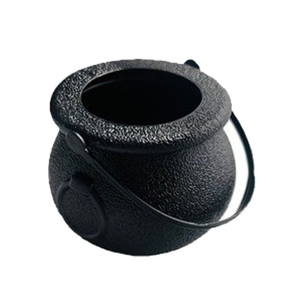 2 pcs Halloween Cauldron - Blow Mold Plastic Party Accessory - Candy Holder for Kids - Halloween Party Favors & Supplies
