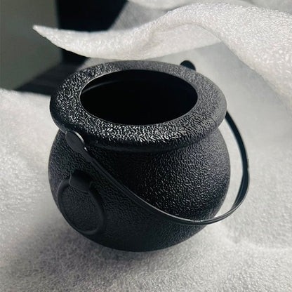 2 pcs Halloween Cauldron - Blow Mold Plastic Party Accessory - Candy Holder for Kids - Halloween Party Favors & Supplies