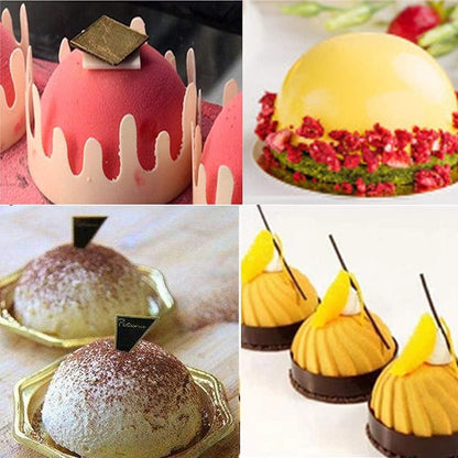 Chocolate Bomb Mold, Silicone Hot Cocoa Bombs Molds, 2 Packs Circle Baking Mold for Making Dessert Candy, Dome Cake