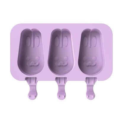 Popsicle Molds,2 Pack Silicone Ice Pop Molds 5 Cavities with Lid, Homemade Ice Cream Mold for DIY Ice Cream