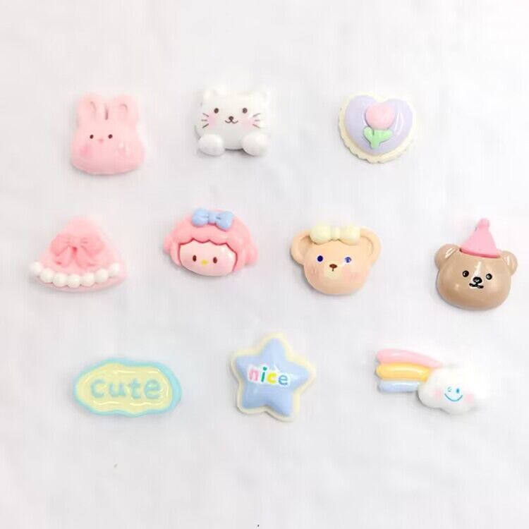 20 Pcs Unisex-Adult Cute Shoe Decoration Charms for Crocs Sandals, Resin Cartoon Flower Pearl Chain Accessories for Girls Women