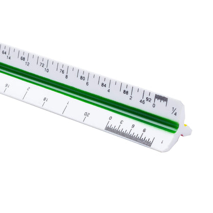 Architectural Scale, Scale Ruler, 12 inch, White, Scale Ruler Contractor, Architect Scal, Scaling Ruler, Drawing Ruler