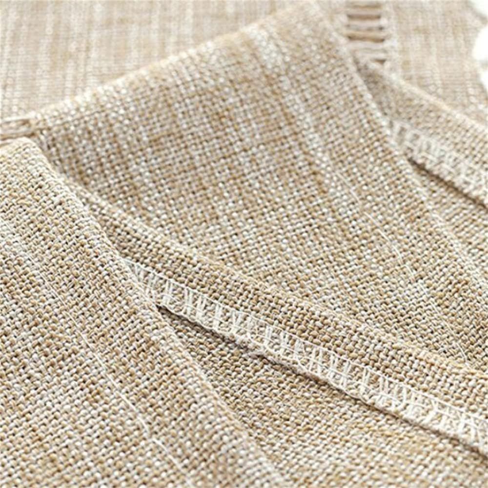 1PC Boho Style Brown Rectangular Tablecloth with Tassel Stripe Pattern, Polyester Woven Desk Cloth for Dresser, Bedside Table, Cabinets, Home Furniture Dust Cover Decor 38x91cm