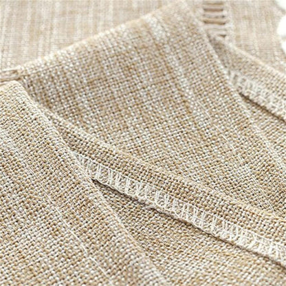 1PC Boho Style Brown Rectangular Tablecloth with Tassel Stripe Pattern, Polyester Woven Desk Cloth for Dresser, Bedside Table, Cabinets, Home Furniture Dust Cover Decor 38x91cm