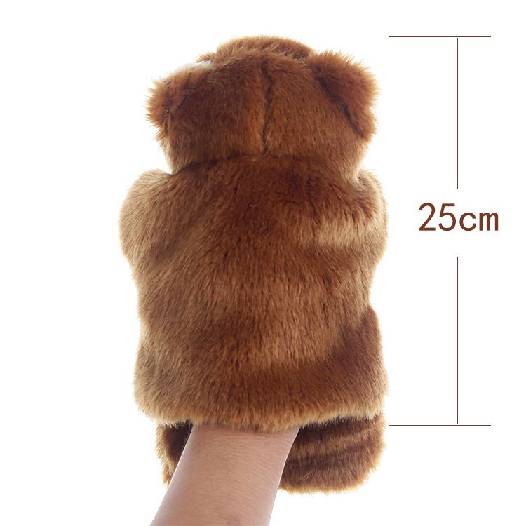 Cute Animal Doll Family Activities Baby Hand Puppet Hand Puppet - Zoo Friends Animals Educational Puppets Bear-