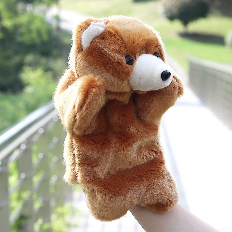 Cute Animal Doll Family Activities Baby Hand Puppet Hand Puppet - Zoo Friends Animals Educational Puppets Bear-
